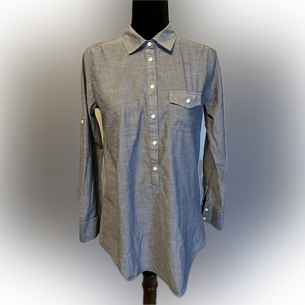 J. Crew Popover Long Sleeve Tunic size S